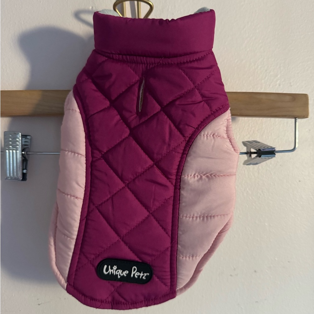 Unique Petz Quilted Pink Dog Jacket